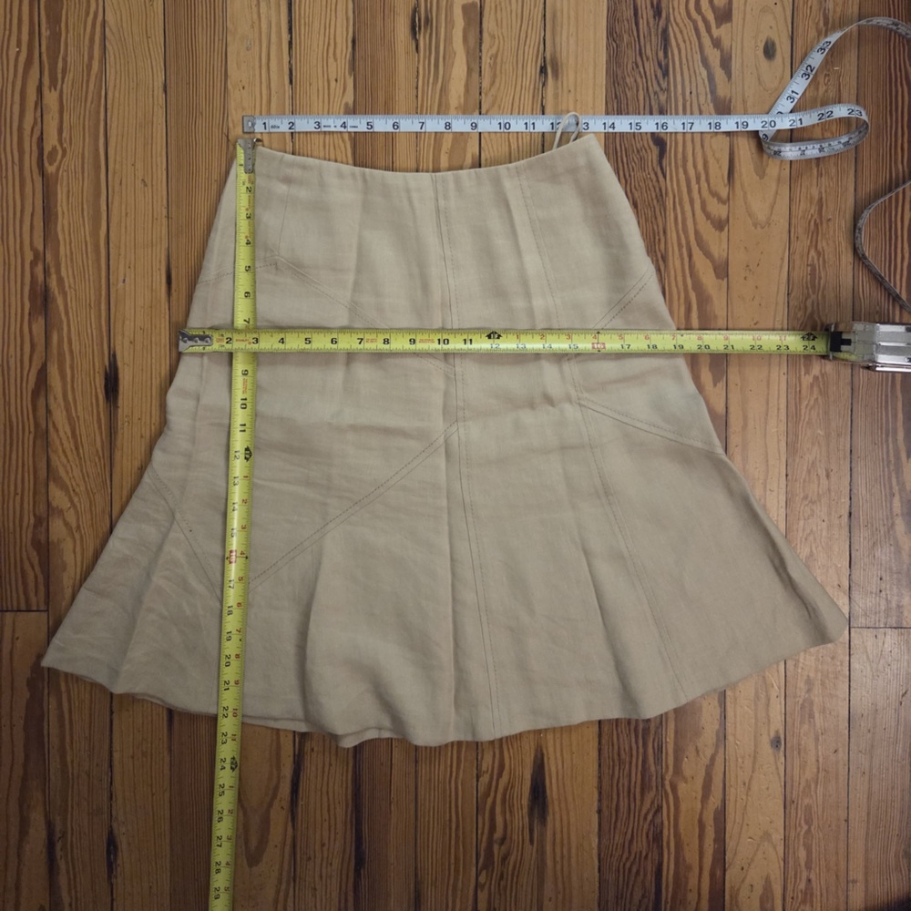Valentino Beige Tan Khaki  Women's Skirt - Picture 3 of 5